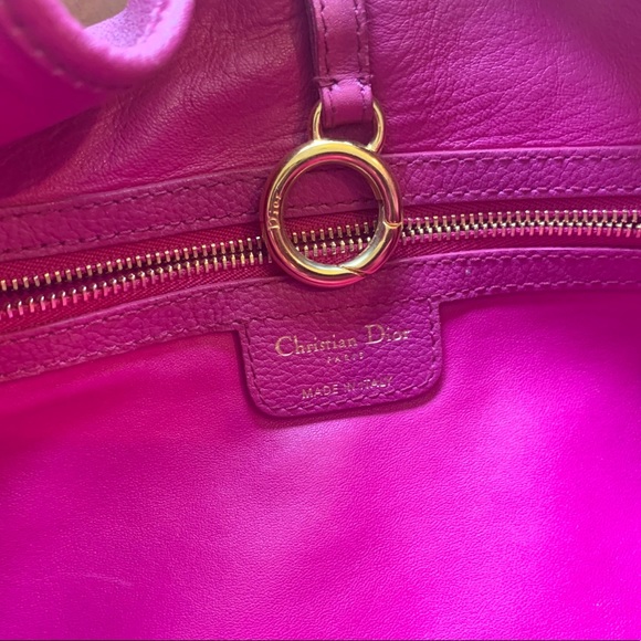 CHRISTIAN DIOR 61 Bejeweled Hobo Bag.(Hot Pink) - Picture 8 of 9